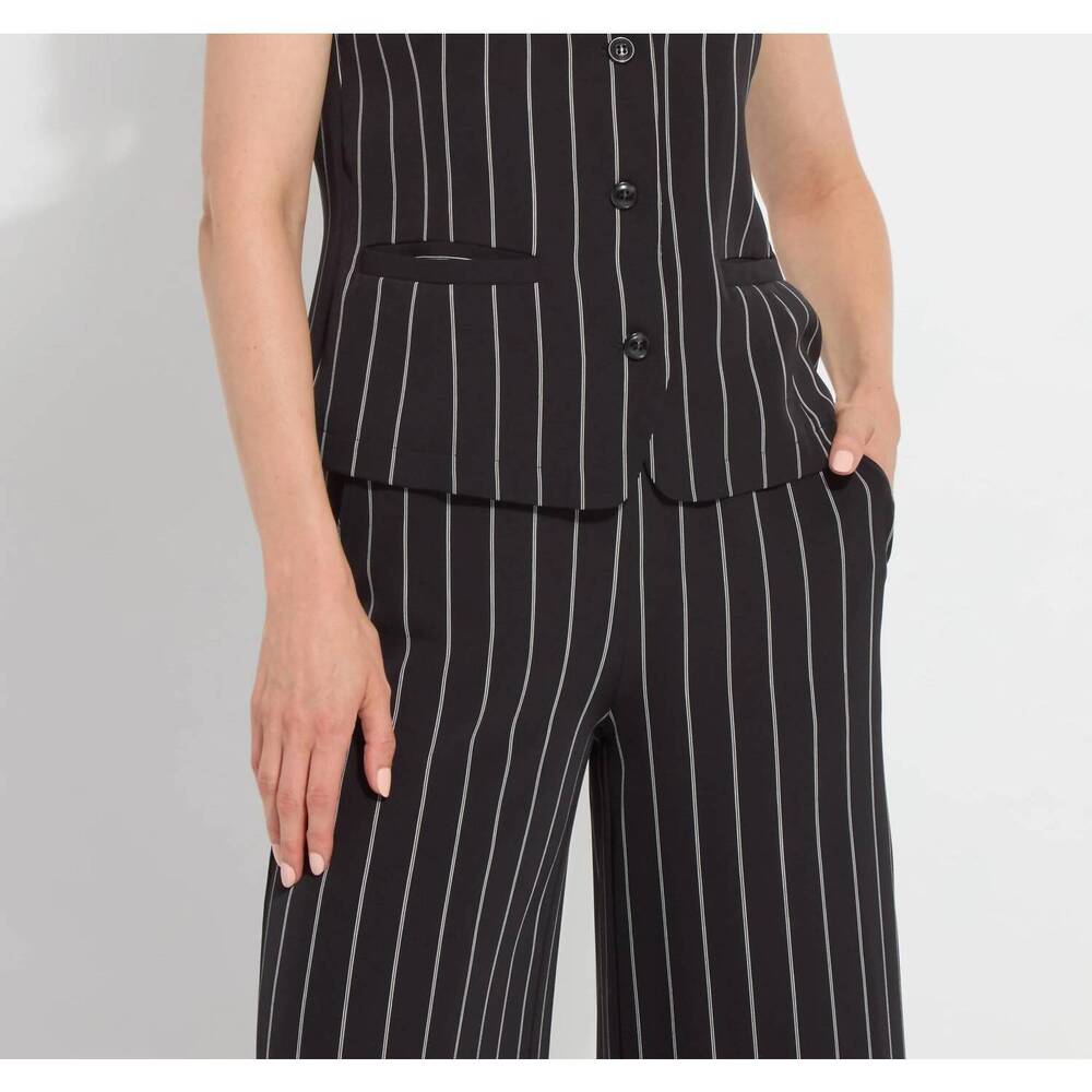 NEW LYSSE ava tailored vest in over and over line